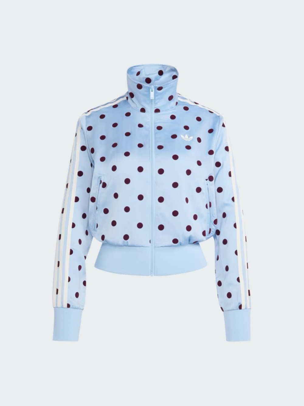 SATIN POLKA DOTTS TT Track Top - Picture 2 of 3